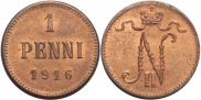 1 penni 1916 year