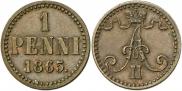 1 penni 1865 year