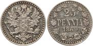 25 пенни 1869 года