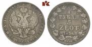 3/4 roubles - 5 złotych 1838 year