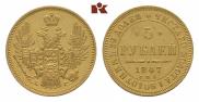 5 roubles 1847 year