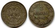 2 markkaa 1905 year