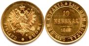10 markkaa 1882 year