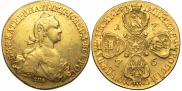 10 roubles 1776 year