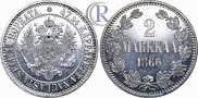 2 markkaa 1866 year
