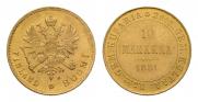 10 markkaa 1881 year