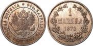 1 markka 1872 year