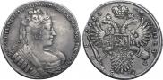 1 rouble 1733 year
