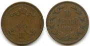 10 pennia 1875 year