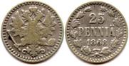 25 пенни 1868 года