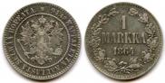 1 markka 1864 year