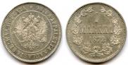 1 markka 1872 year