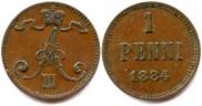 1 пенни 1884 года