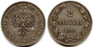 2 markkaa 1905 year