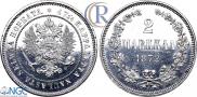 2 markkaa 1872 year