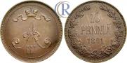 10 pennia 1891 year