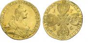 10 рублей 1766 года