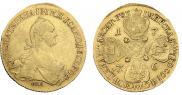 10 roubles 1776 year