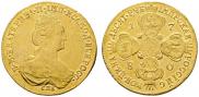 10 roubles 1780 year