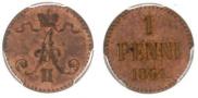 1 пенни 1864 года