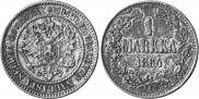 1 markka 1864 year