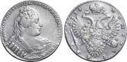 1 rouble 1733 year