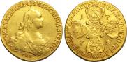 10 roubles 1775 year