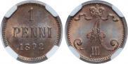 1 penni 1892 year