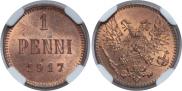 1 пенни 1917 года