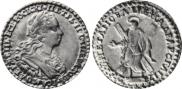 2 roubles 1727 year
