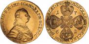 10 roubles 1762 year