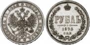 1 rouble 1875 year