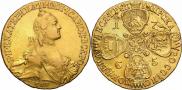 10 roubles 1765 year