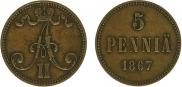 5 пенни 1867 года