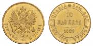 10 markkaa 1882 year