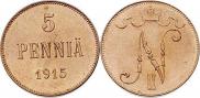 5 pennia 1915 year