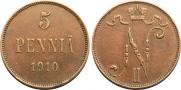 5 pennia 1910 year