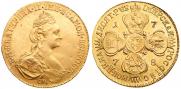 10 roubles 1778 year