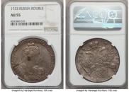 1 рубль 1733 года