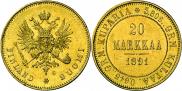 20 markkaa 1891 year