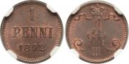 1 penni 1892 year
