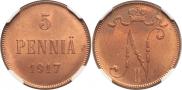 5 пенни 1917 года
