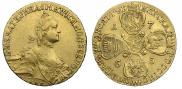 10 roubles 1765 year