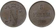 5 pennia 1906 year