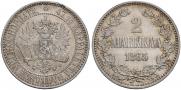 2 markkaa 1865 year