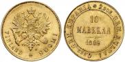 10 markkaa 1882 year