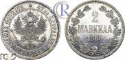 2 markkaa 1866 year
