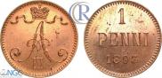 1 penni 1893 year