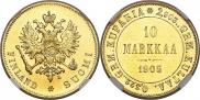 10 markkaa 1905 year