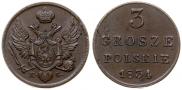 3 grosze 1834 year